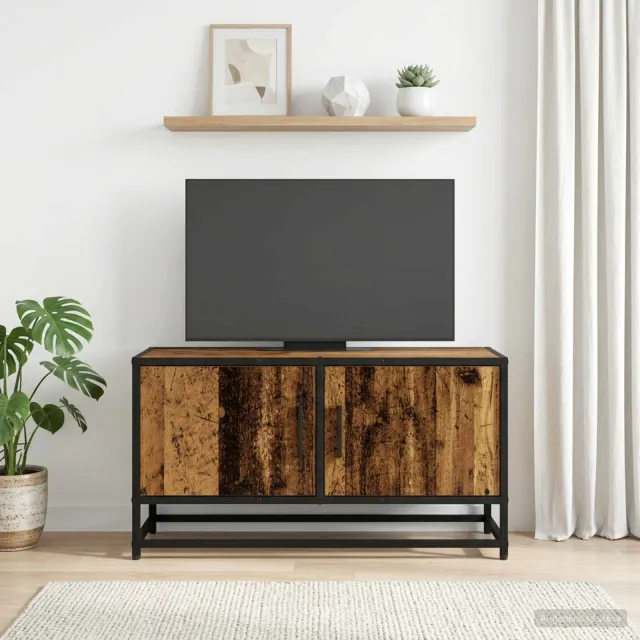 vidaXL TV-kast 80 x 34,5 x 40 cm Oud hout bruin, foto 2