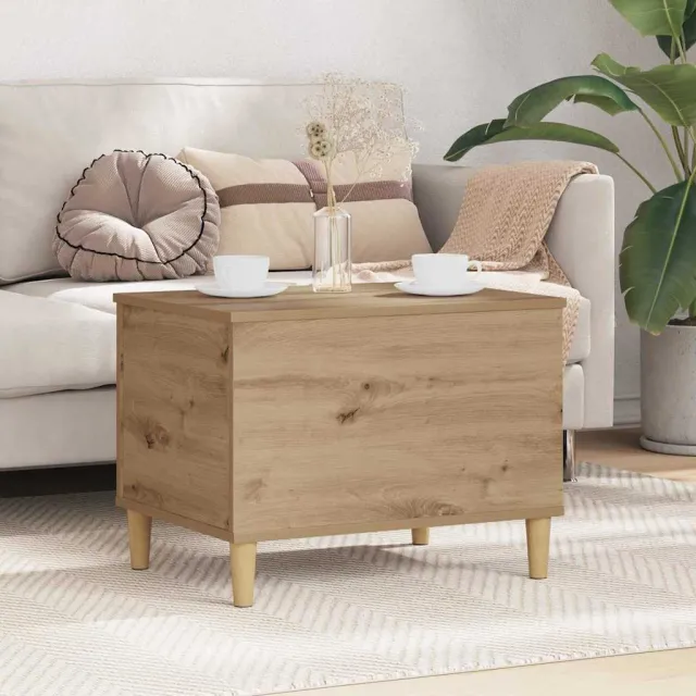 vidaXL Nachtkastje Artisan Eiken 60 x 44,5 x 45 cm Bewerkt hout Bruin