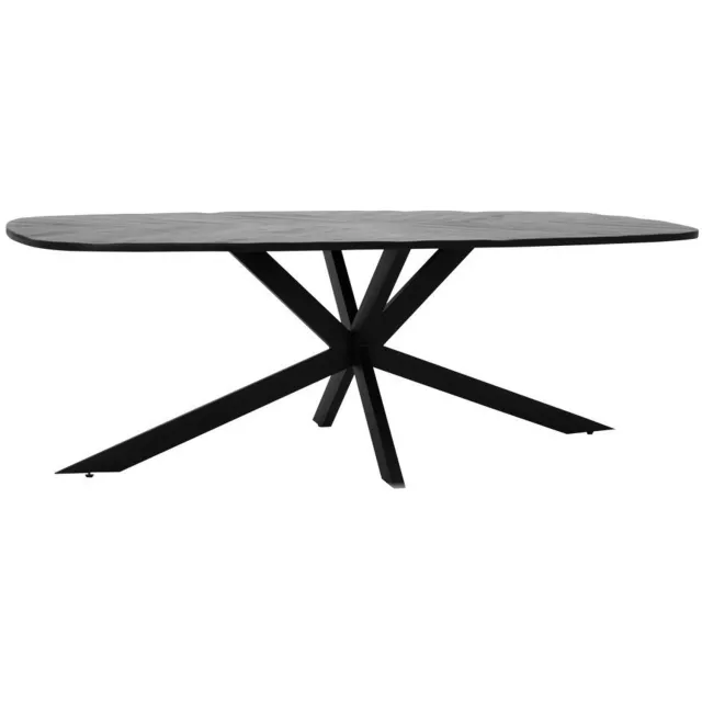 Tower Living Silvi eettafel Deens ovaal - 180 cm - zwart