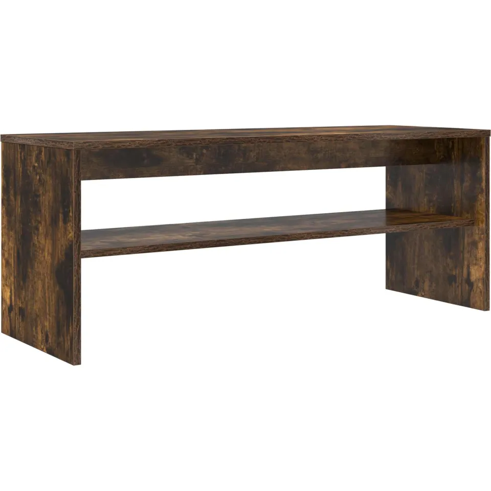 vidaXL TV-kast 100 x 35 x 40 cm Gerookt eiken Bewerkt hout, foto 3