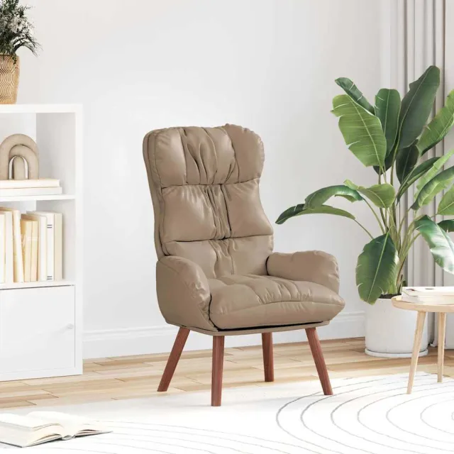 vidaXL Fauteuil Cappuccino 69 x 74 x 93 cm Kunstleer Bruin