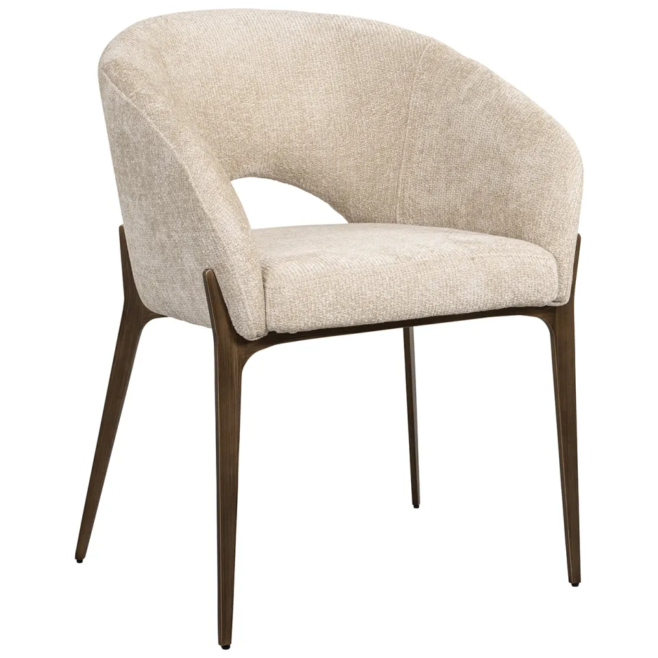 Richmond Interiors Kenzi eetkamerstoel crème