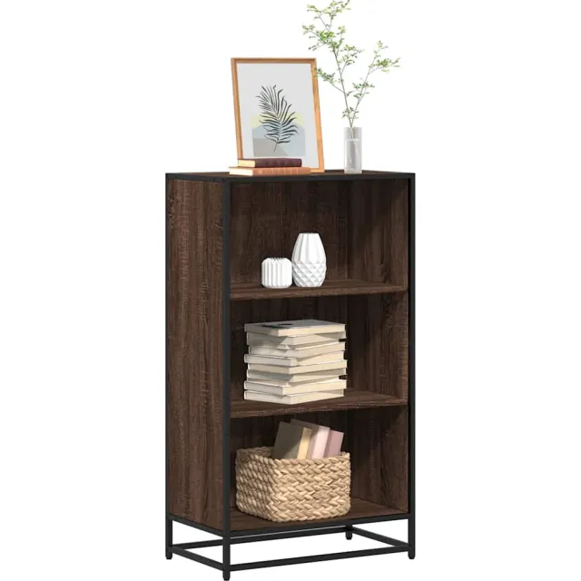 vidaXL Boekenkast 60x35x107,5 cm bewerkt hout bruin eikenkleur