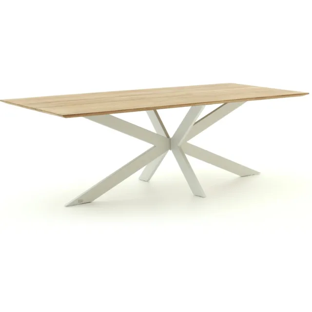 Bellagio tuinmeubelen Bellagio Furato dining tuintafel 220x100cm Bruin