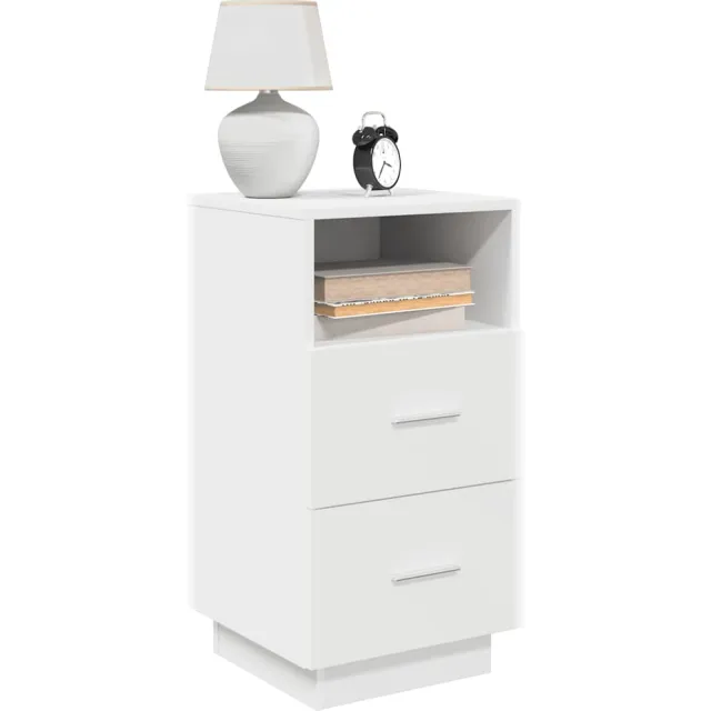 vidaXL Nachtkastjes 2 st met 2 lades 36x36x68 cm wit