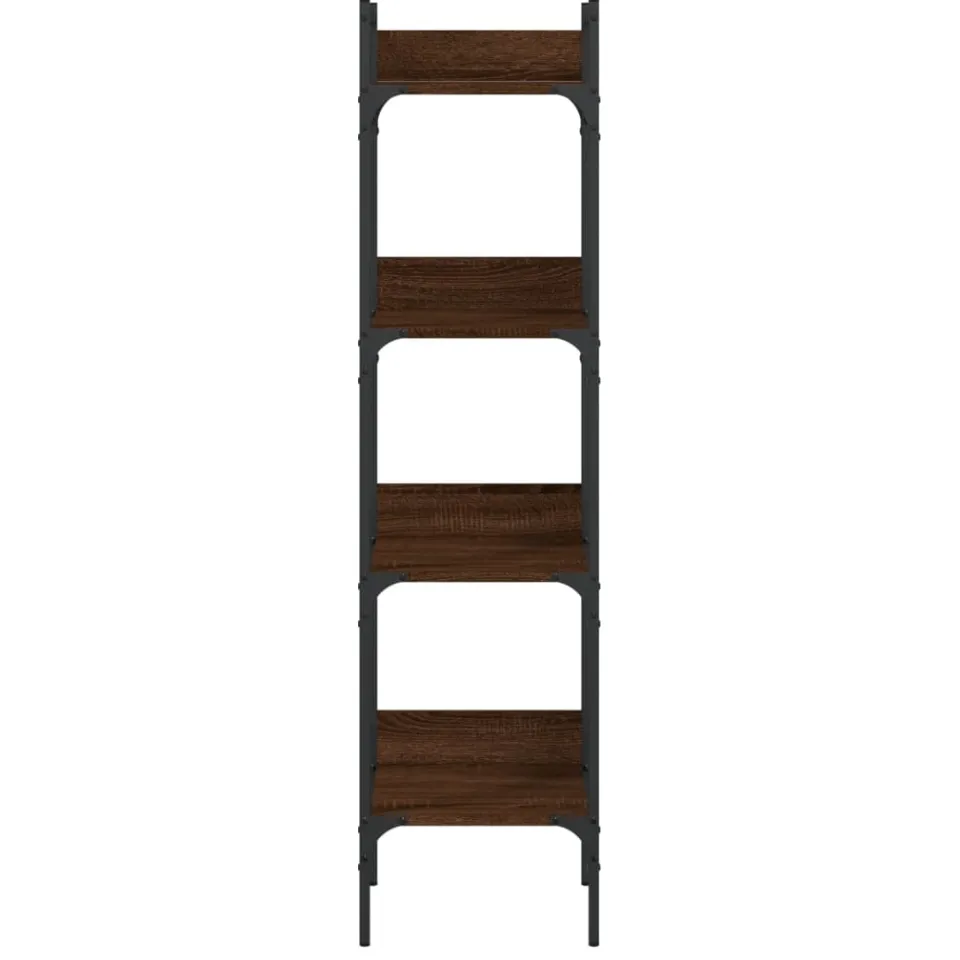 vidaXL Bookshelf 4-laags Tall Brown Oak, foto 4