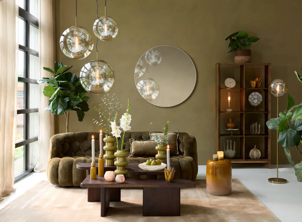 Light & Living bijzettafel Crato donker bruin, foto 3