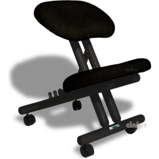 Thuys Professionele Kniestoel – Ergonomisch – Balansstoel – Werkkruk – Postuur Corrector – Bureaustoel – Volledig Verstelbaar – Comfortabel – Zwart