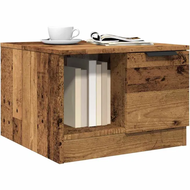 vidaXL Salontafel 50x50x36 cm bewerkt hout oud houtkleurig Bruin