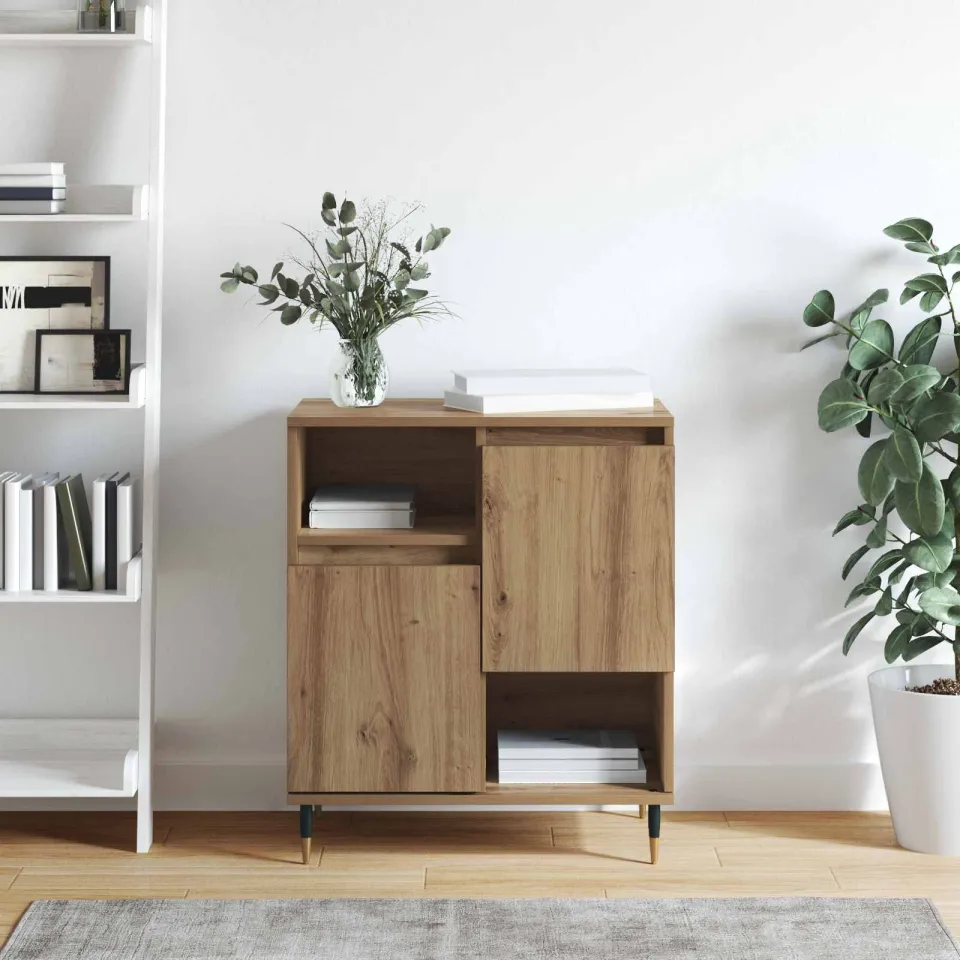 vidaXL Dressoir Artisan Eiken 60 x 35 x 70 cm, foto 4