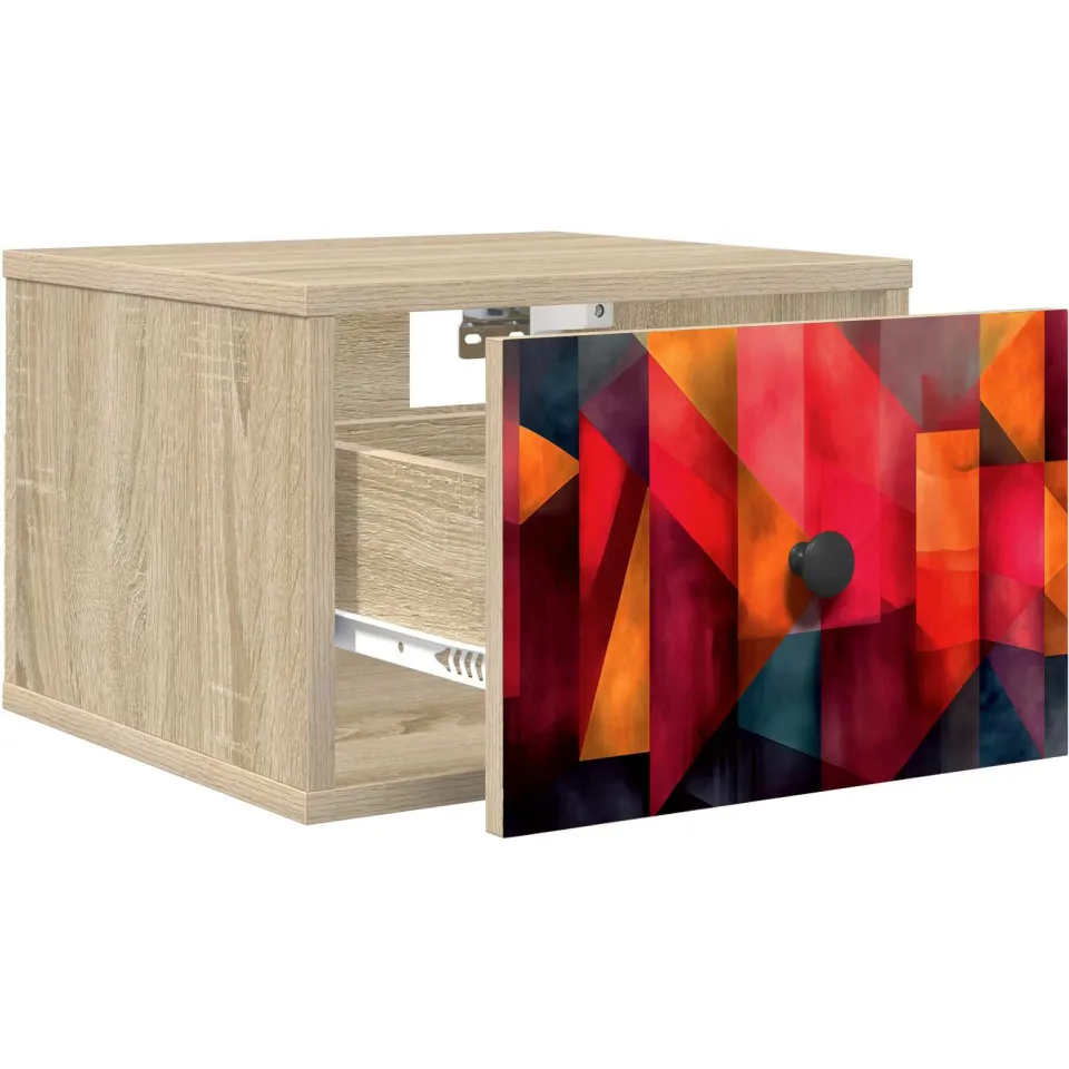 vidaXL Wandkastje HEESCH Sonoma Eiken 36 x 33 x 25 cm Bewerkt hout Bruin