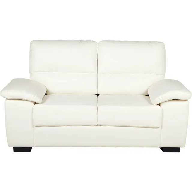 Beliani VOGAR - Tweezitsbank - Off-white - Kunstleer Beige