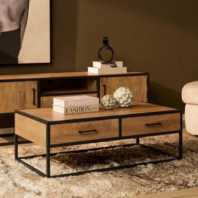 Starfurn Salontafel Dakota - Bruin - 70x130x40 cm