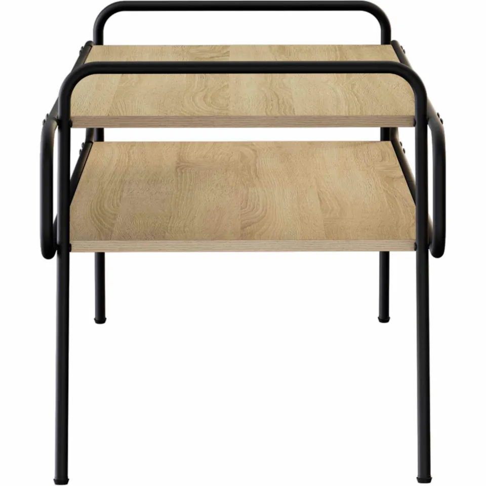 vidaXL Salontafel Sonoma Eiken 100 x 50 x 51 cm Bewerkt hout, foto 4