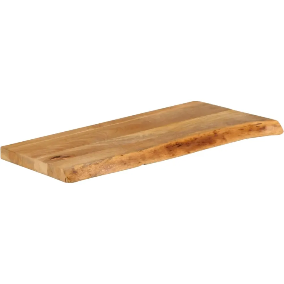 vidaXL Tafelblad met natuurlijke rand 70x30x2,5 cm massief mangohout bruin, foto 2