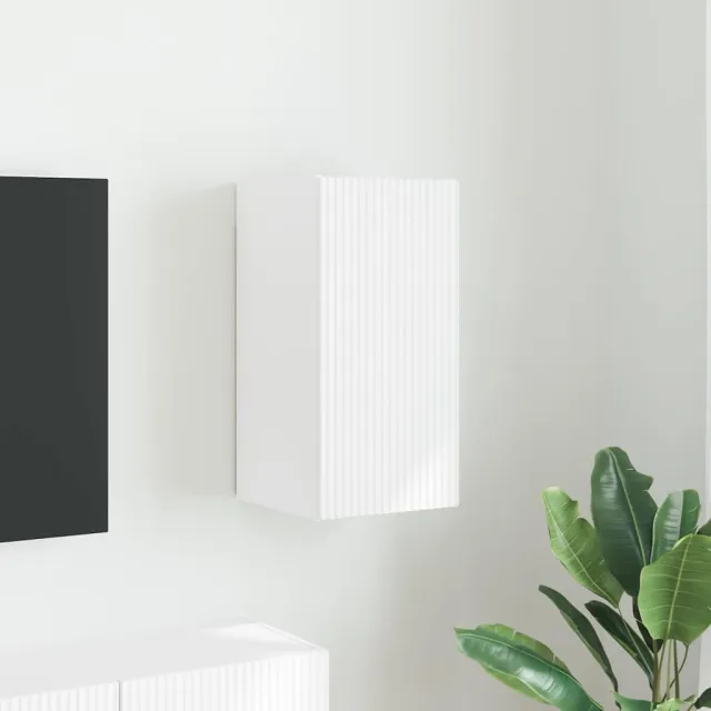 vidaXL TV Wandkast 30 x 31 x 60 cm Wit Bewerkt hout, foto 2