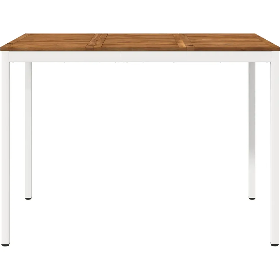 vidaXL Tuinbar Tafel NAARDEN Natuurlijk en Wit 147 x 88,5 x 105 cm Bruin