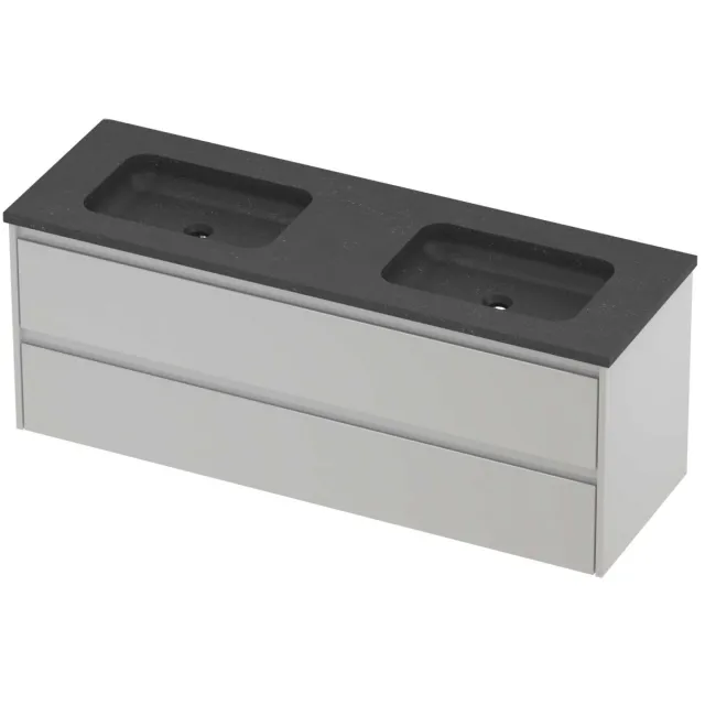 Proline Rollo Badmeubelset Hardsteen Elegant 140x46x54 cm Blue Stone Glans Wit