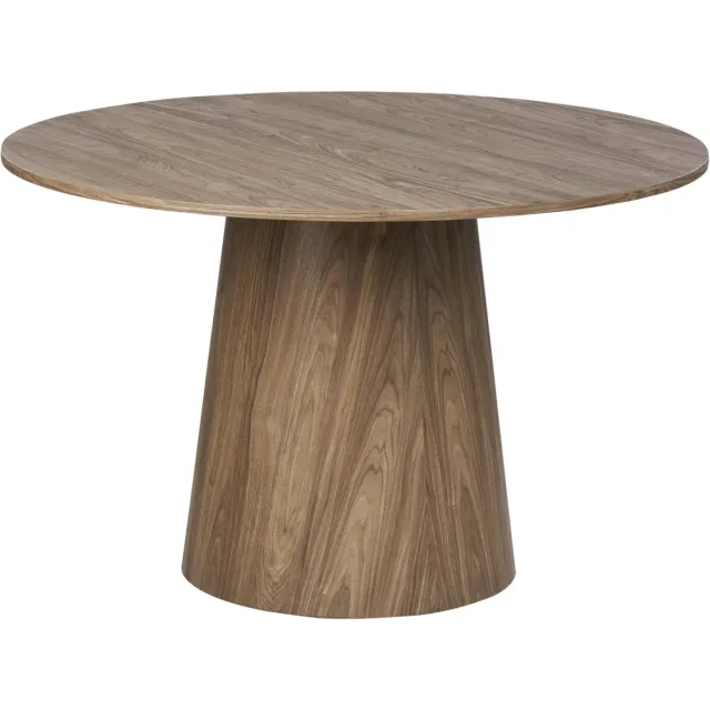 Beliani OYEN - Eettafel - Natuurlijk - 120 cm - MDF Bruin