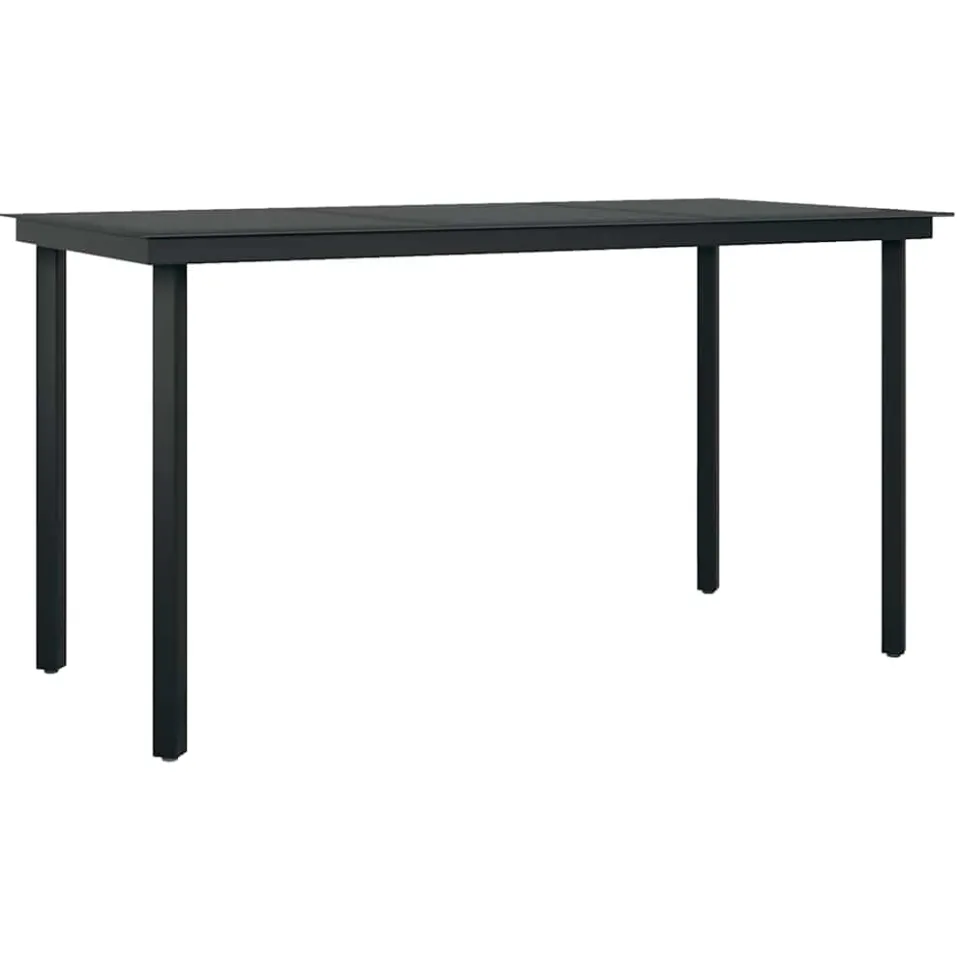 vidaXL 7-delige Tuinset zwart