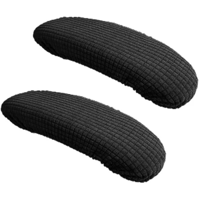 Cosensi Armleuninghoes voor bureaustoel - Elastische armleuningbekleding - Afneembaar - Thuis en kantoor - Draaistoel accessoire - Zwart Any