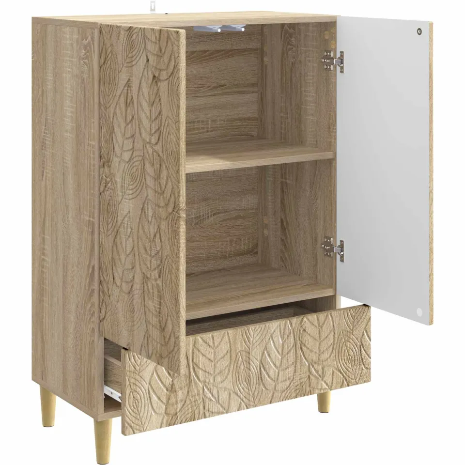 vidaXL Dressoir Sonoma Eiken 66 x 34,5 x 95 cm Bewerkt hout, foto 4