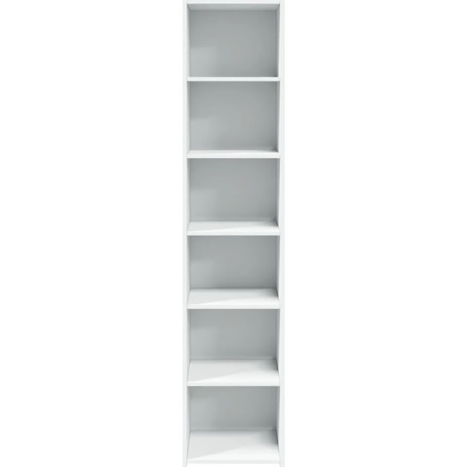 vidaXL Hoge kast 40x41x185 cm bewerkt hout wit