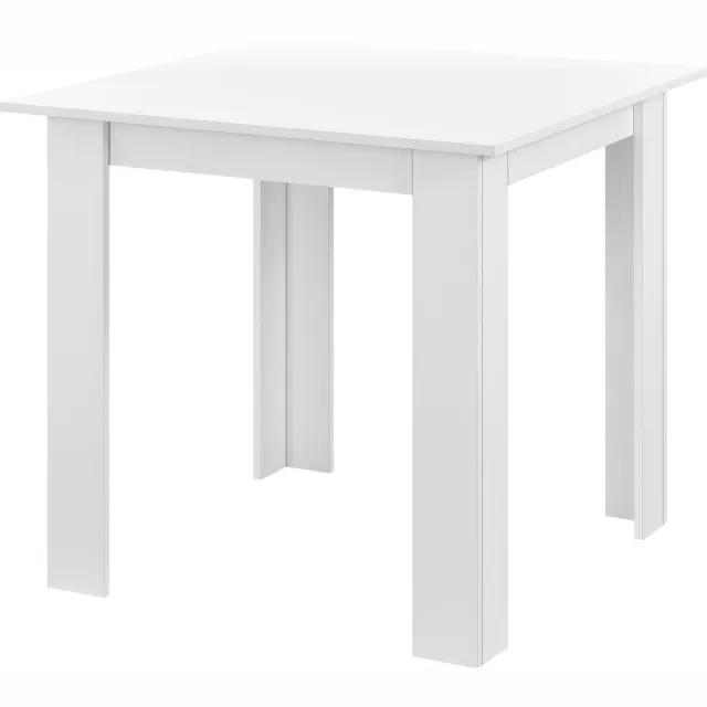 en.casa Eettafel Algermissen vierkant 80x80x76 cm wit