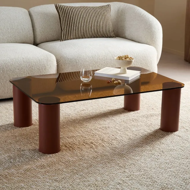 NOUS Living salontafel Moza roodbruin