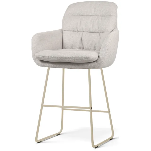 Nolon Nino-Mia barkruk beige - beige onderstel - 65 cm