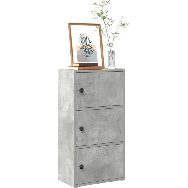 vidaXL Boekenkast 40x24x77 cm bewerkt hout betongrijs