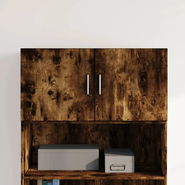vidaXL Wandkast 80x42,5x40 cm bewerkt hout gerookt eikenkleurig, foto 2