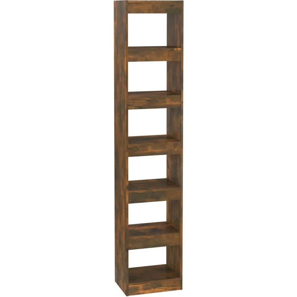 vidaXL Boekenkast/kamerscherm 40x30x198 cm gerookt eikenkleurig Bruin
