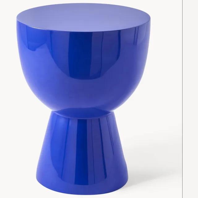 POLSPOTTEN Ronde bijzettafel Tam Tam Blauw