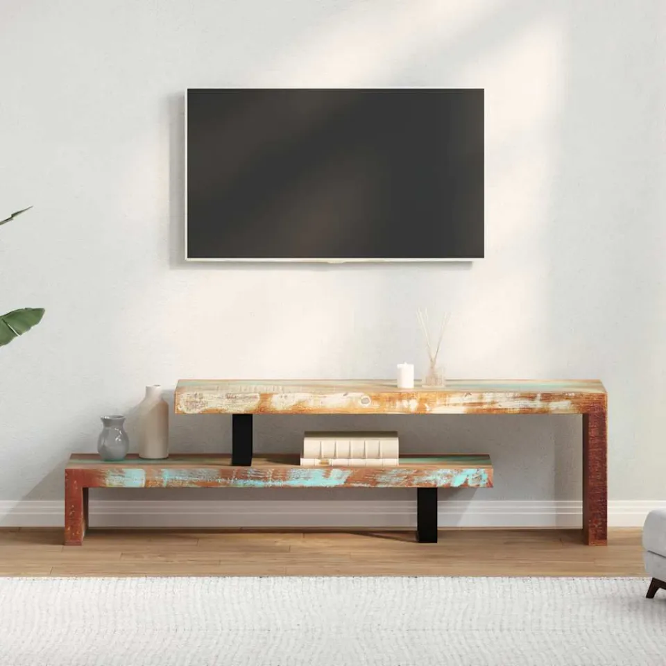 vidaXL Tv-meubel massief gerecycled hout bruin, foto 3