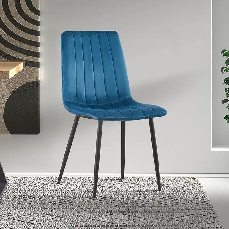 eetkamerstoel Nikkie blauw, foto 3