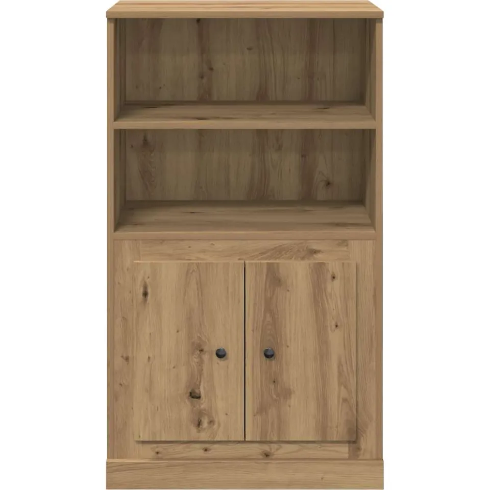 vidaXL Hoge kast 60x35,5x103,5 cm bewerkt hout artisanaal eikenkleurig, foto 3