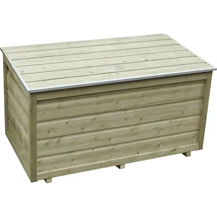 Lutra Kussenbox - Hout - Naturel - 120x67x67cm