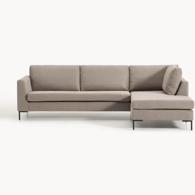 Westwing Collection Hoekbank Luna Taupe