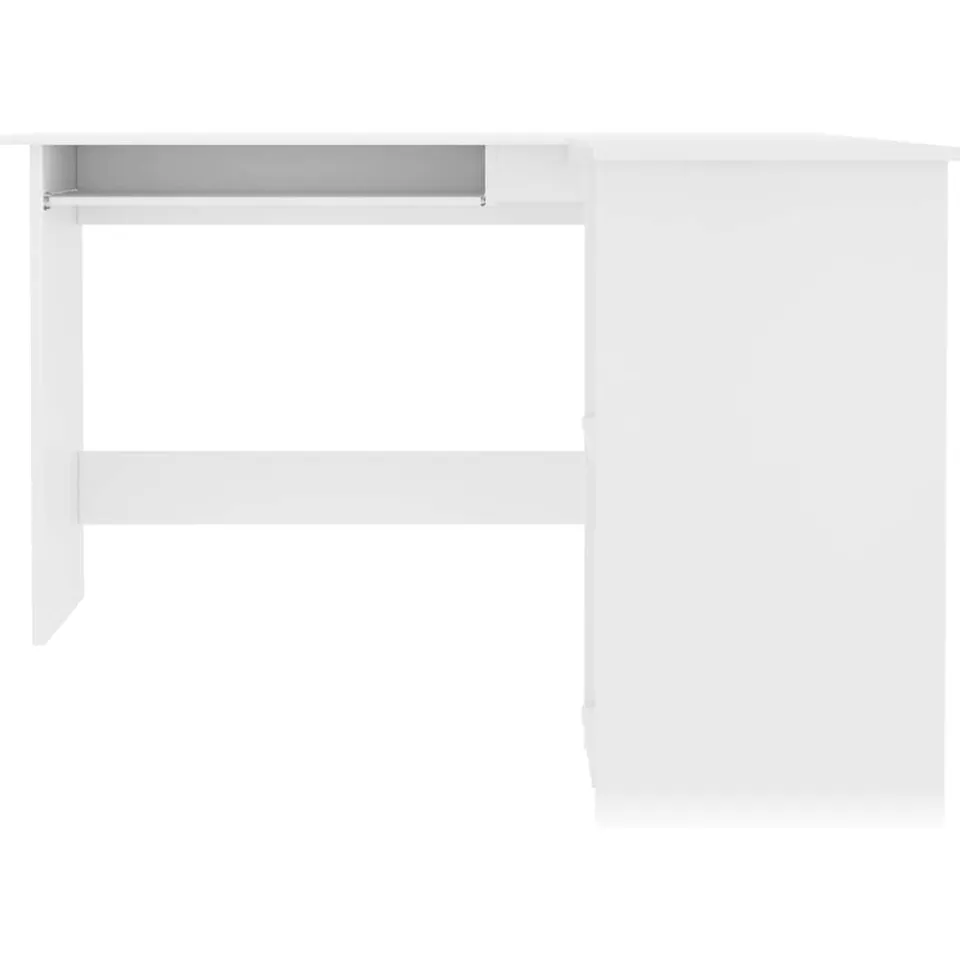 vidaXL Hoekbureau L-vormig 120x140x75 cm bewerkt hout wit, foto 2