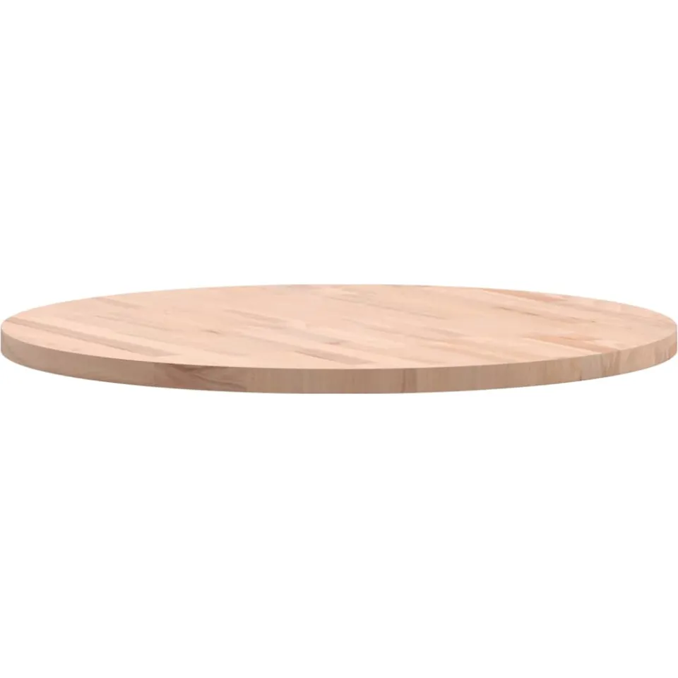 vidaXL Tafelblad rond Ø70x2,5 cm massief beukenhout Bruin