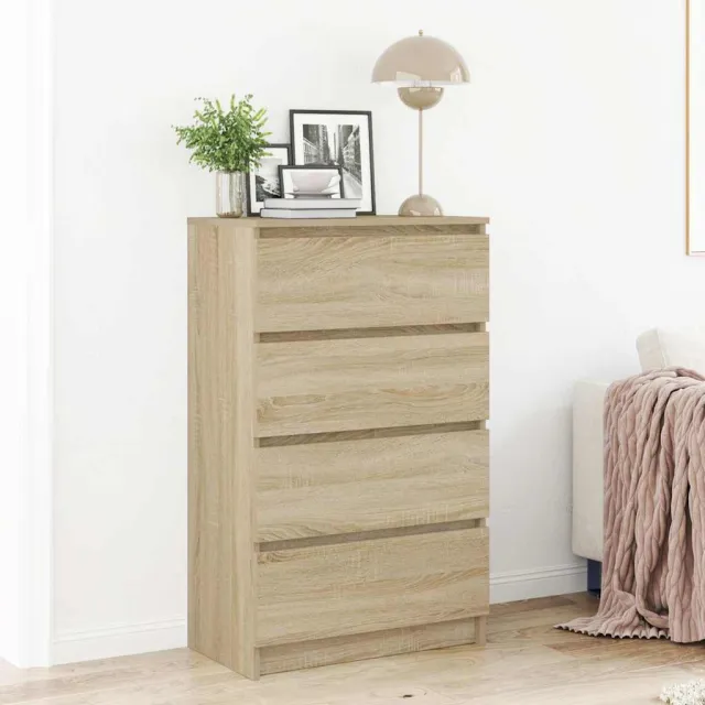 vidaXL Dressoir 60x35x98,5 cm bewerkt hout sonoma eikenkleurig, foto 2