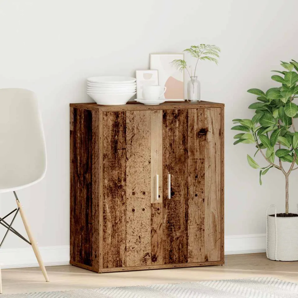 vidaXL Dressoir Oud Hout 60x31x70 cm Engineered Wood bruin, foto 4