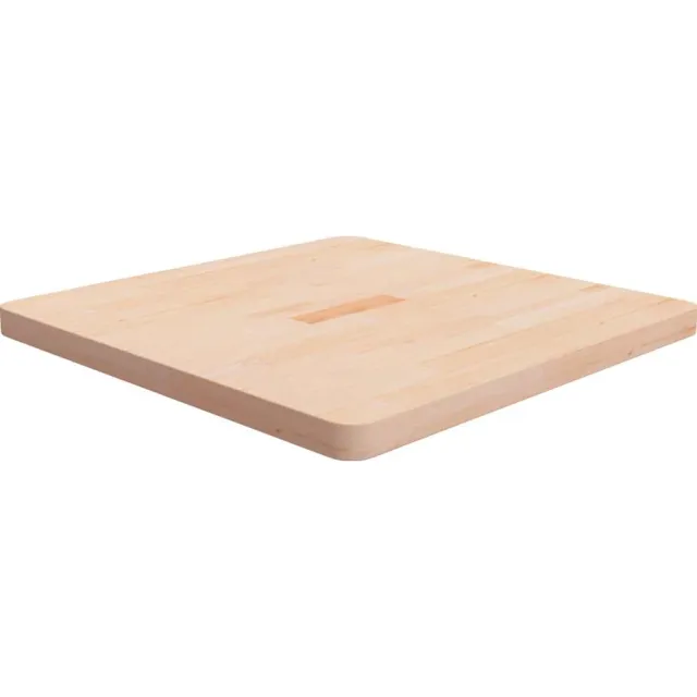 vidaXL Tafelblad vierkant 70x70x4 cm onbehandeld massief eikenhout Bruin
