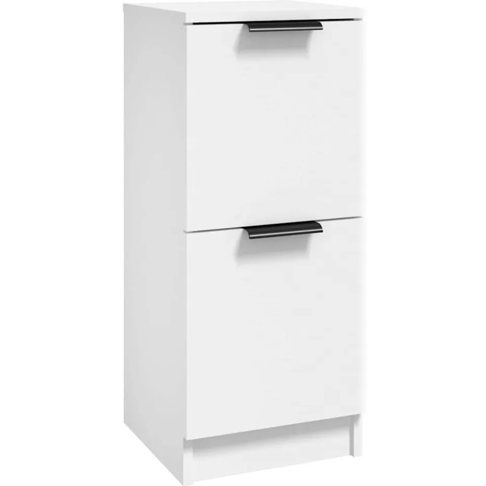 vidaXL Dressoir 30x30x70 cm bewerkt hout wit, foto 3