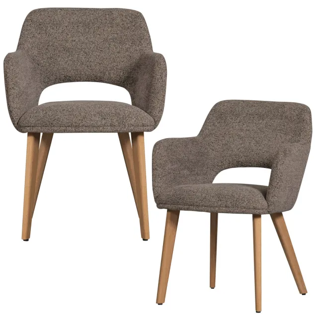WOOOD Murat eetkamerstoel taupe