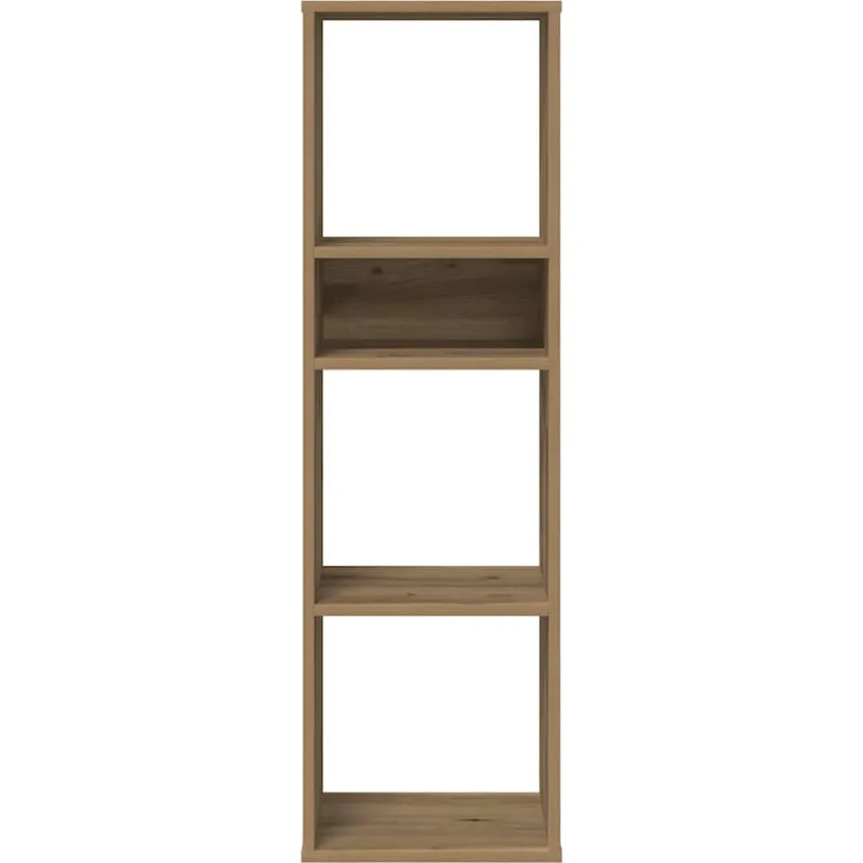 vidaXL Boekenkast 34x31x112 cm bewerkt hout artisanaal eikenkleur, foto 3