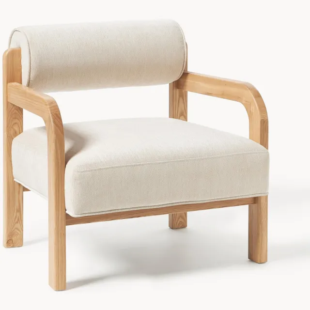 Westwing Collection Loungefauteuil Raymond van essenhout beige