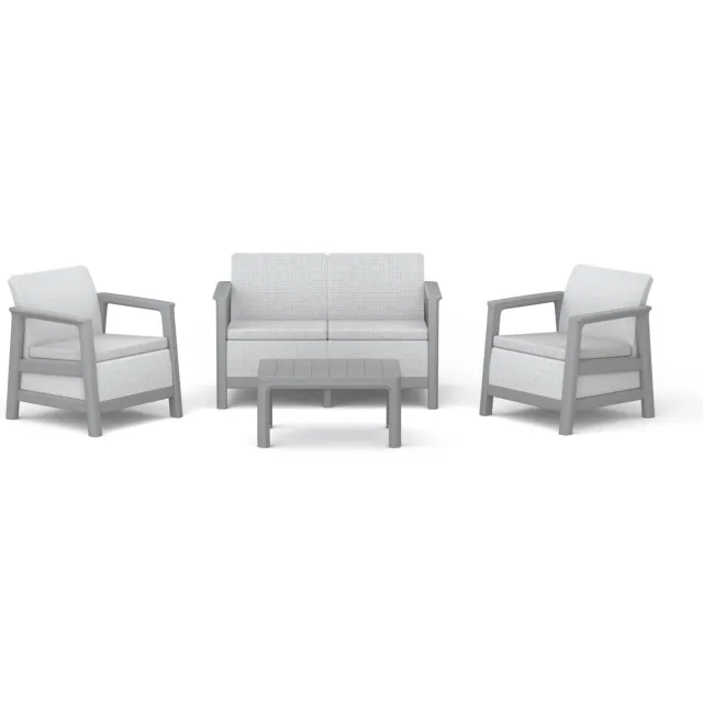 Keter loungeset Scandi Linea grijs/beige