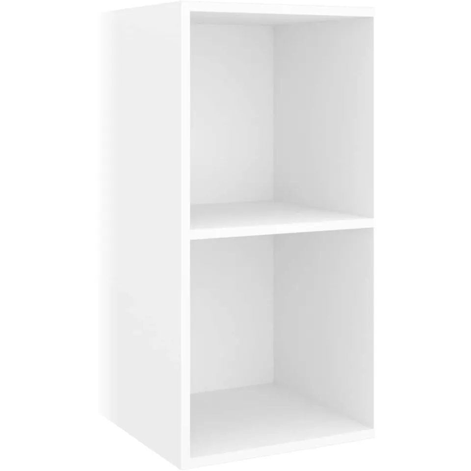 vidaXL Tv-wandmeubel 37x37x72 cm bewerkt hout wit